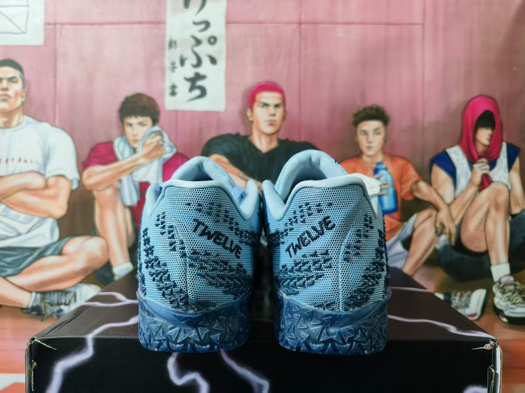 Nike Blue Silver Basketball Sneakers