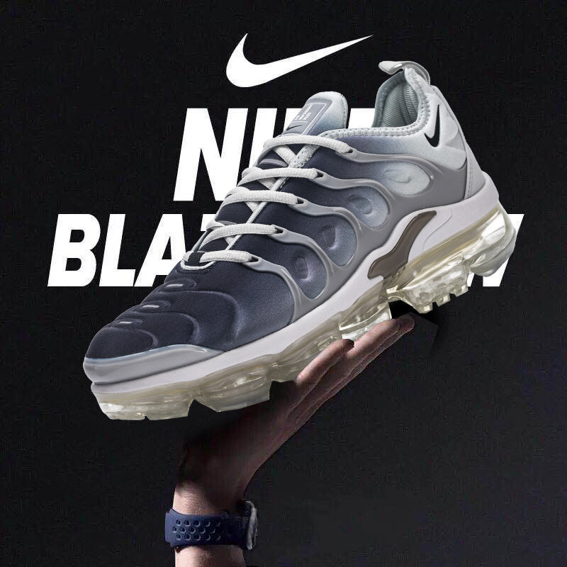 Nike Air VaporMax Plus Sneakers Grey Black White