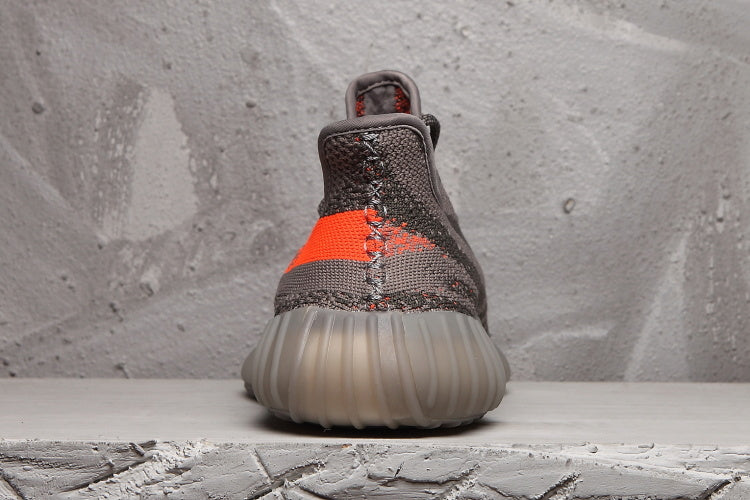 Yeezy 350 V2 Sneakers Grey Orange