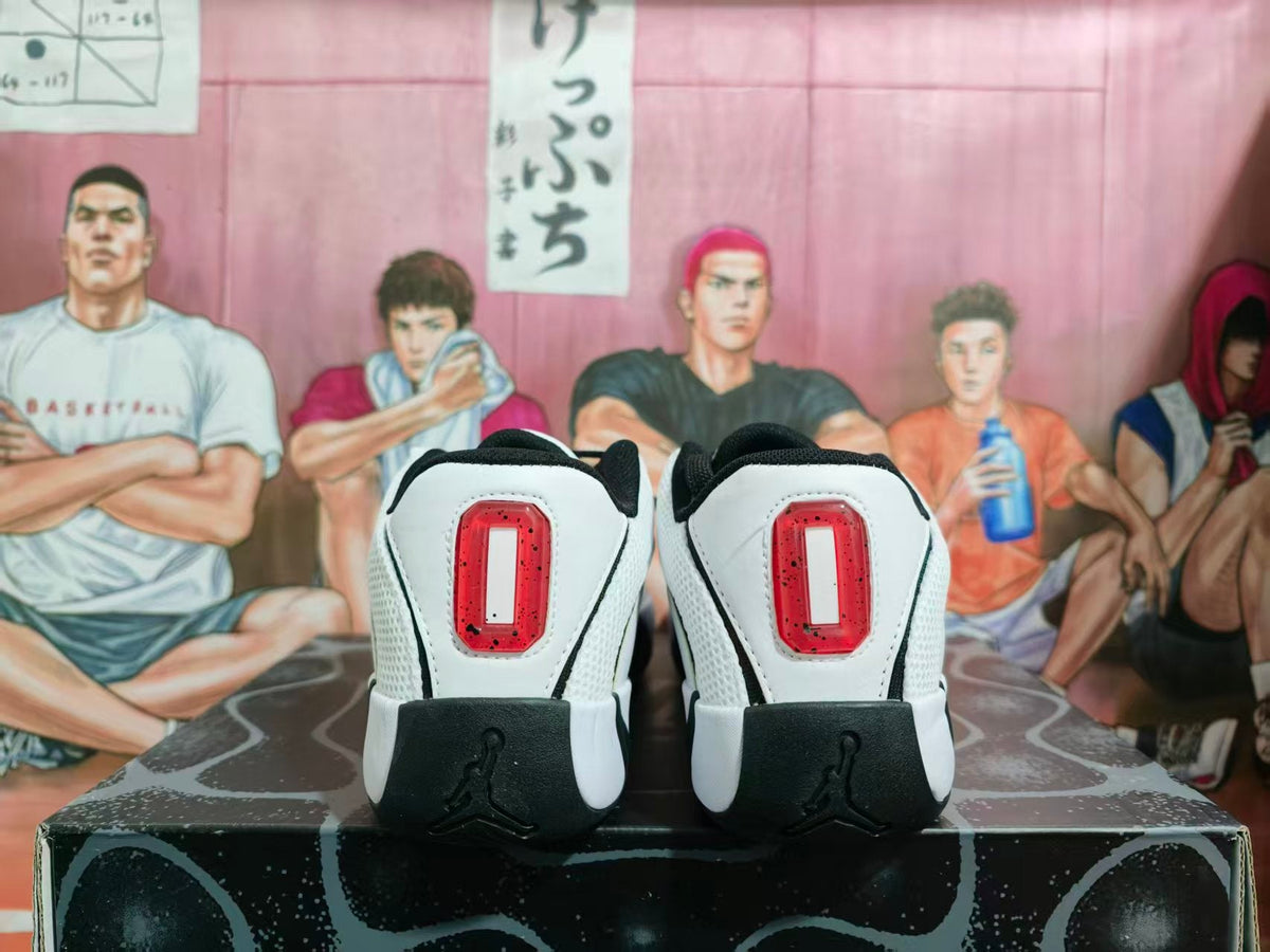 Jordan Basketball Sneakers White Black Red