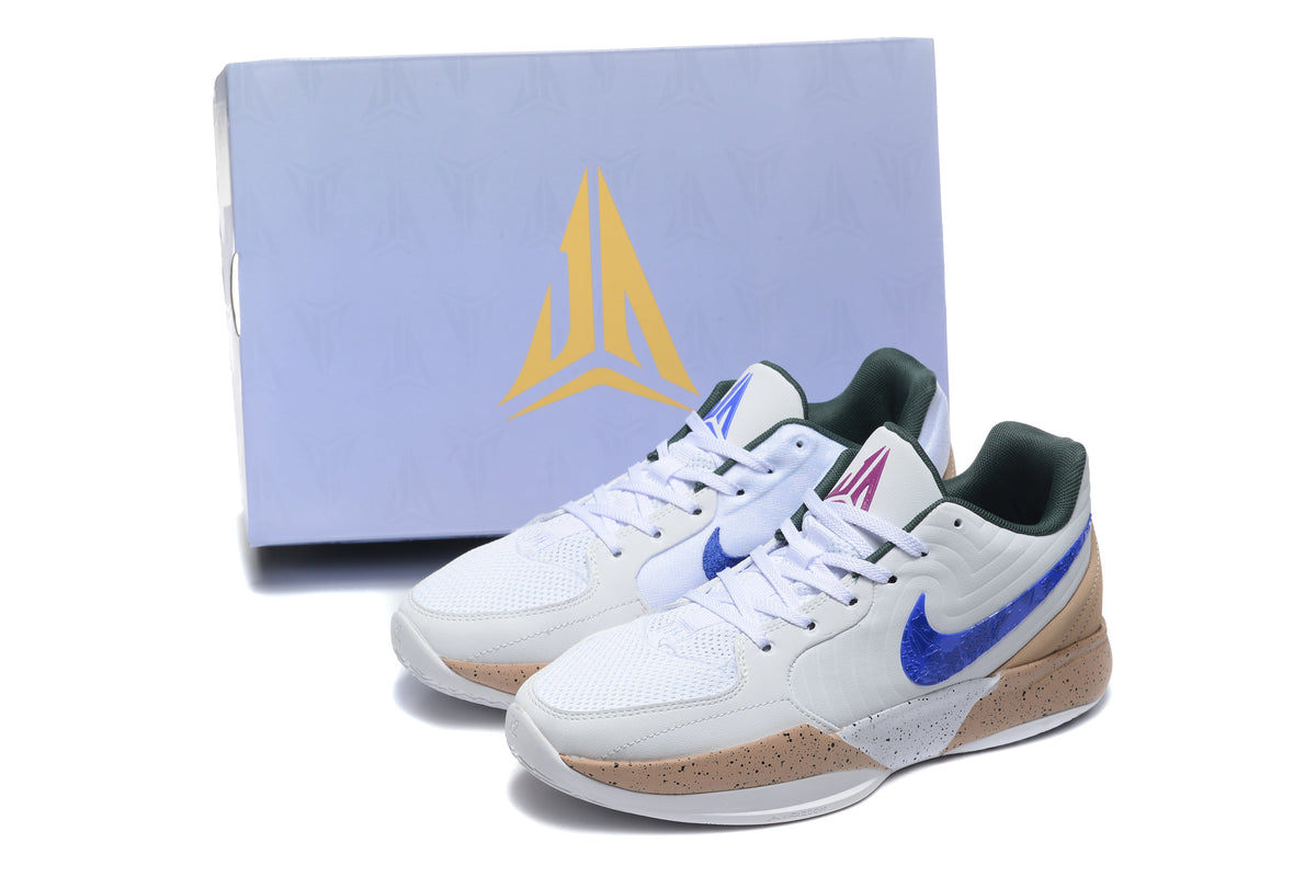 Jordan 883-11 White Blue Gold Basketball Sneakers