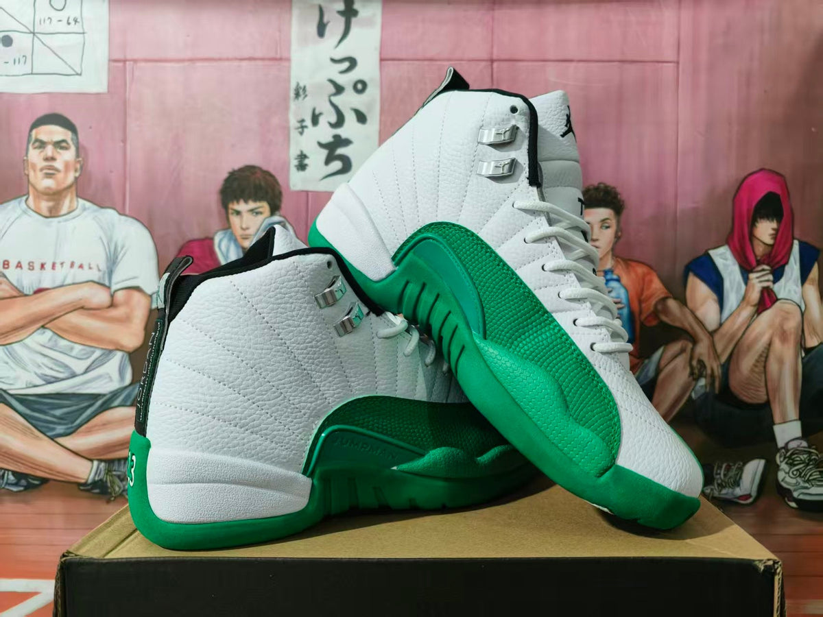 Jordan Jumpman Pro White and Green High-Top Sneakers