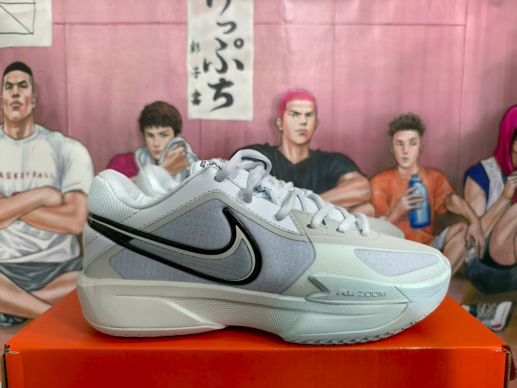 Nike Basketball Sneakers Beige with Black Swoosh