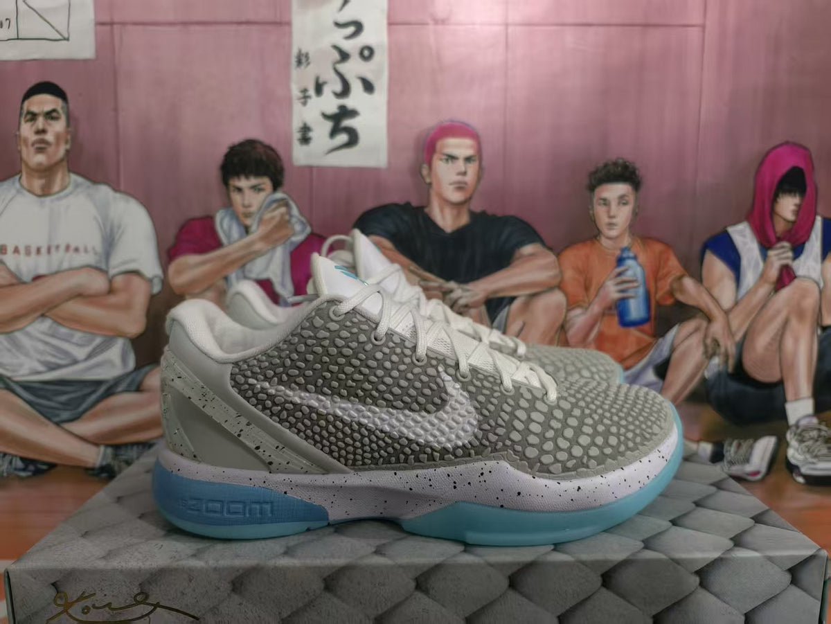 Nike Basketball Sneakers White Grey Blue