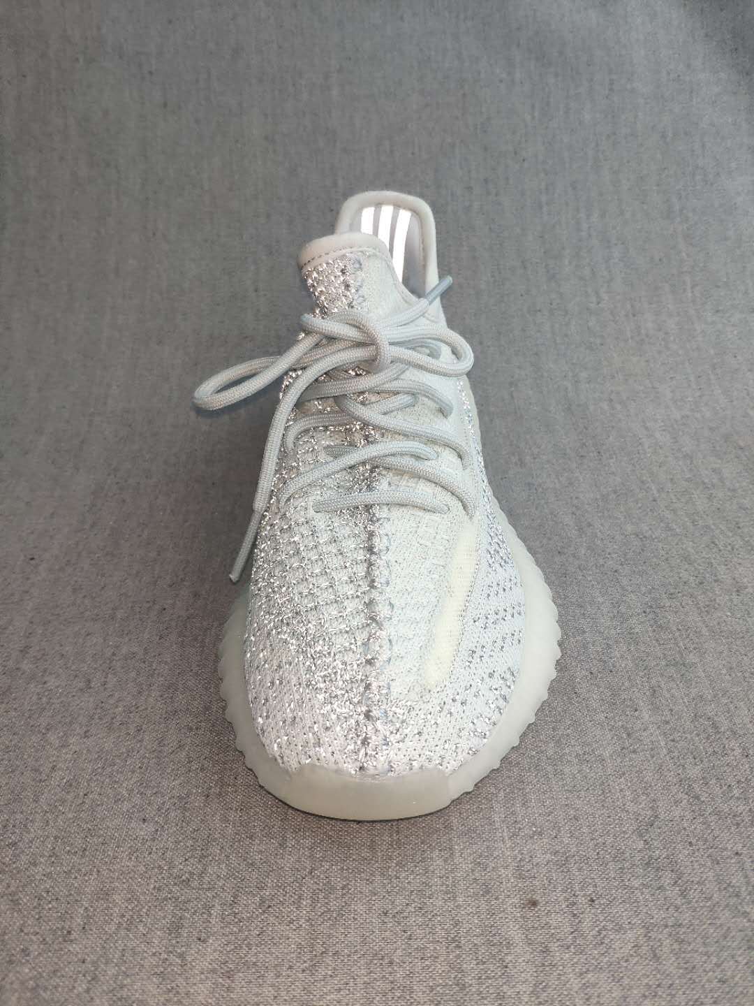 Yeezy 350 V2 Reflective White Silver Sneakers