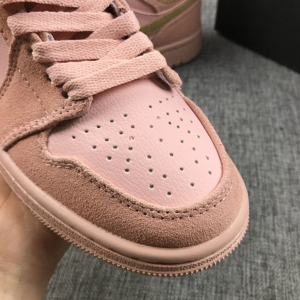 Jordan Air Jordan 1 Mid SE Pink Olive Sneakers 852542-600