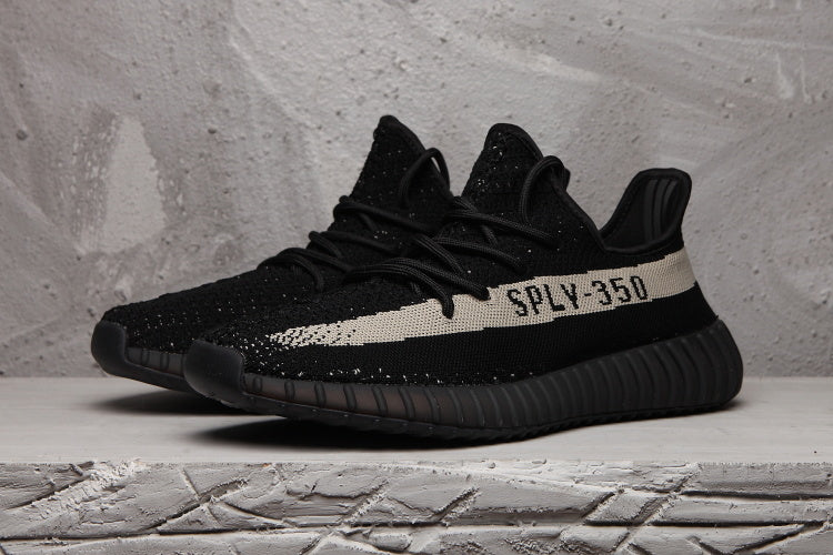 Yeezy 350 V2 Black White Sneakers SPLY-350