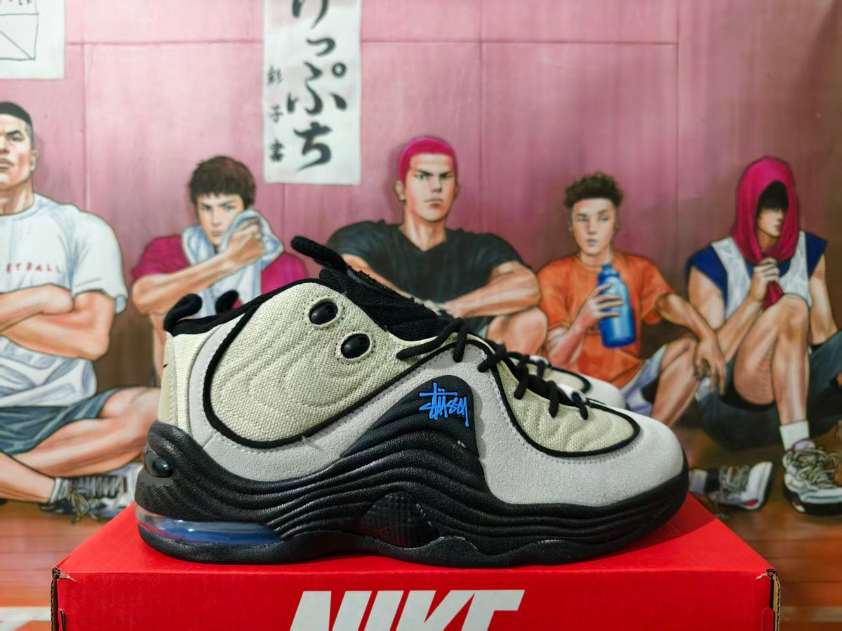Nike Air Penny 2 Stüssy Beige Black Sneakers