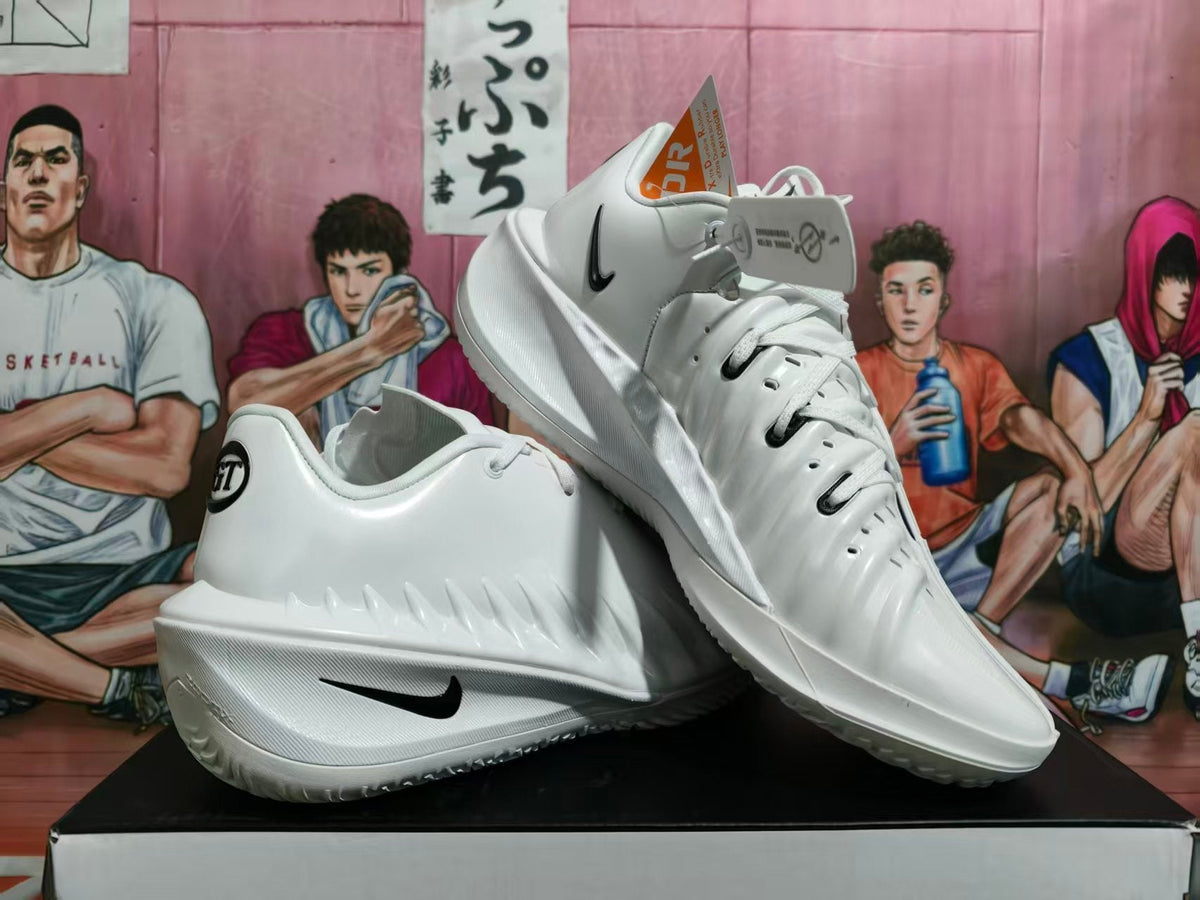 Nike GT Basketball Shoes in White and Black