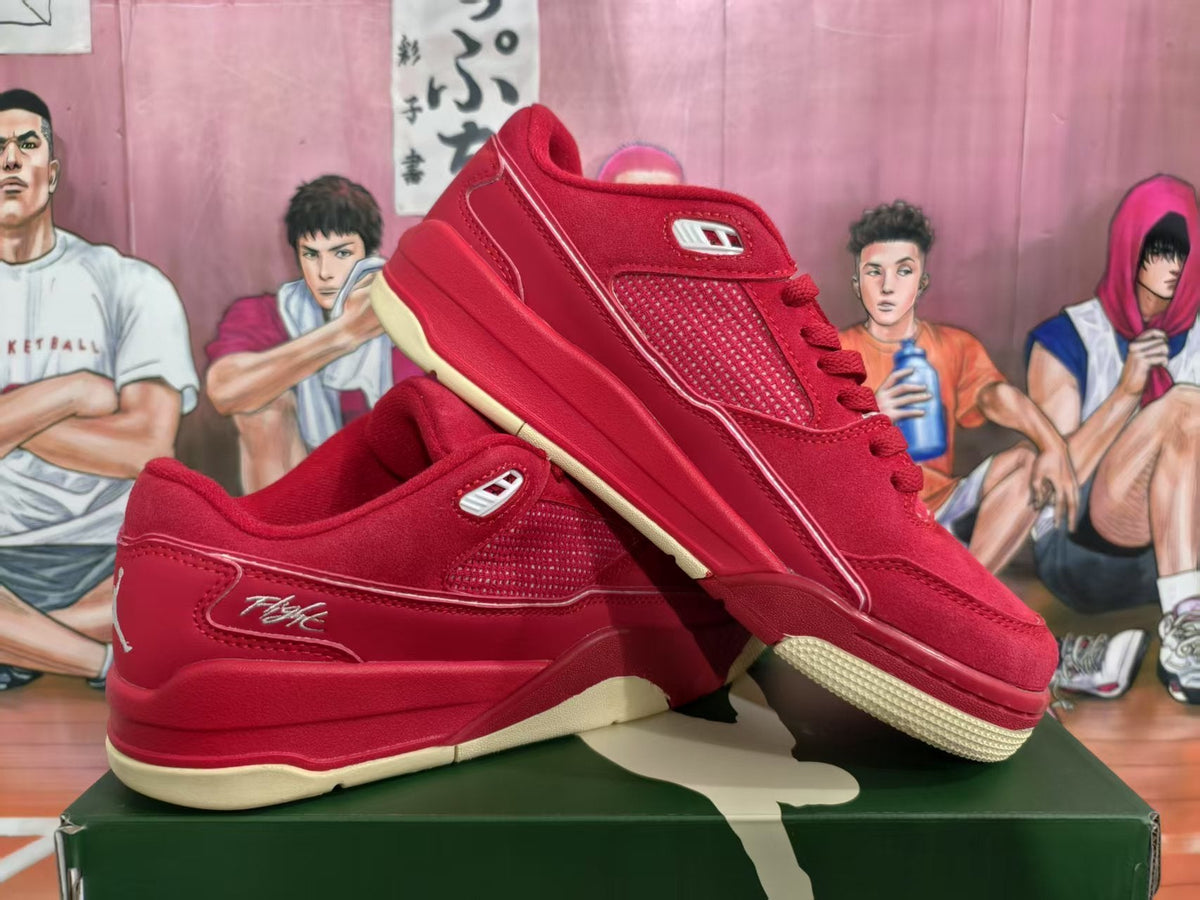 Jordan Red Low-Top Sneakers