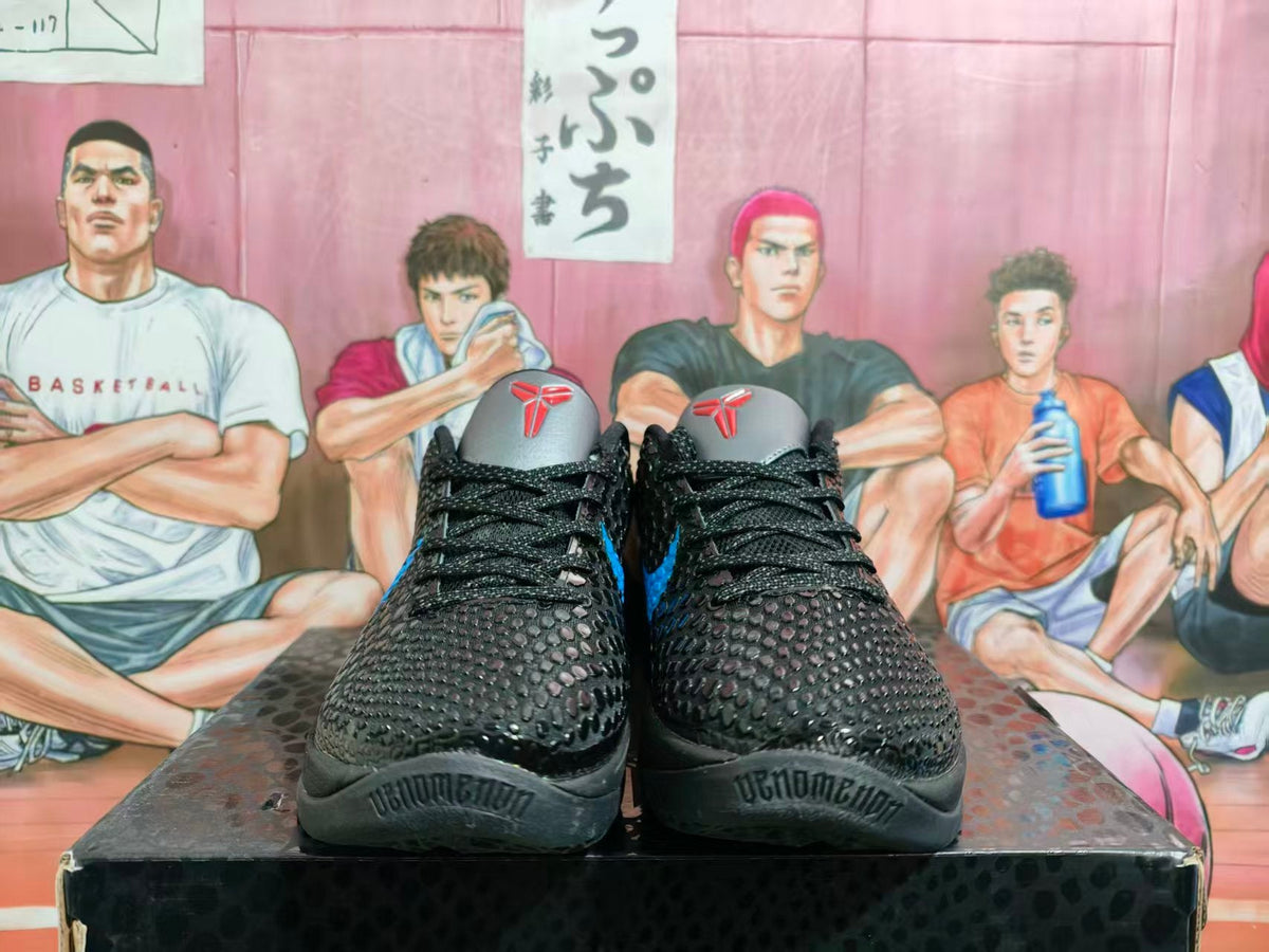 Nike Dark Knight Basketball Sneakers Black Blue