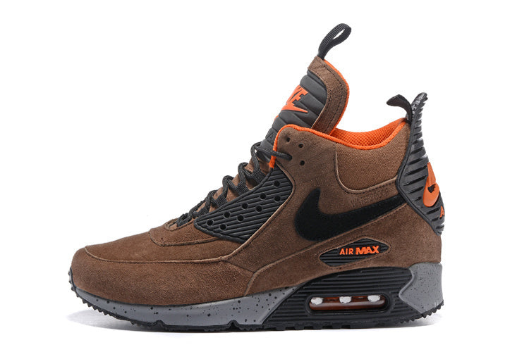 Nike Air Max 90 Winter Sneakerboot High-Top Brown Orange