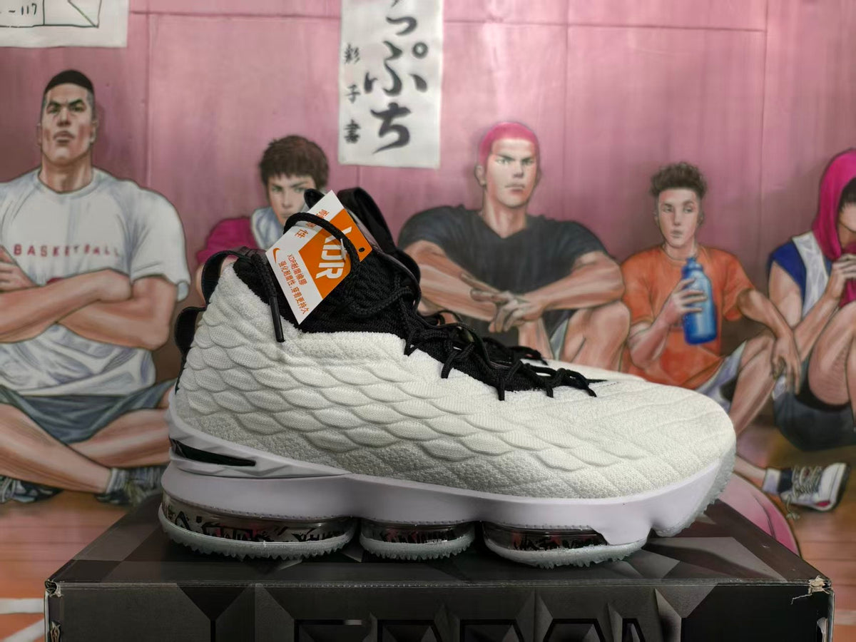 Nike White Black High-Top Basketball Sneakers