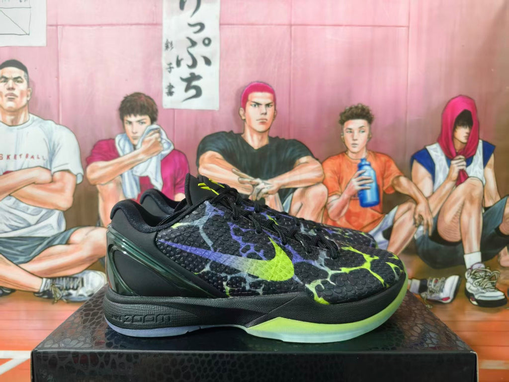 Nike Kobe 6 Basketball Shoes Black Volt Gradient