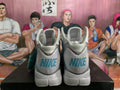 Nike Basketball Sneakers White and Blue High-Top