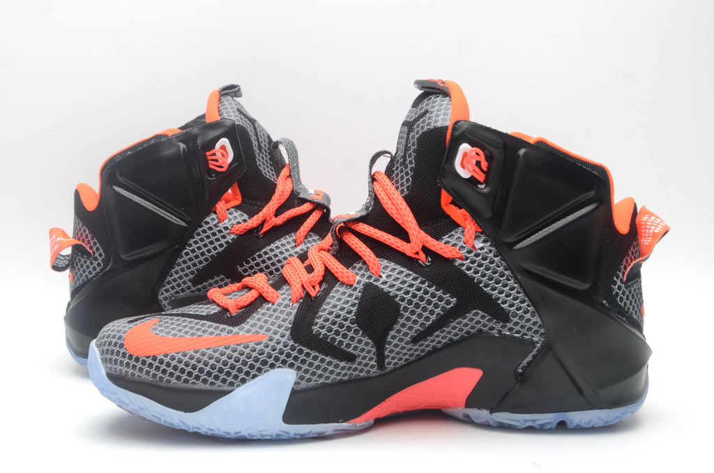 Nike High-Top Basketball Sneakers Black Orange 1412