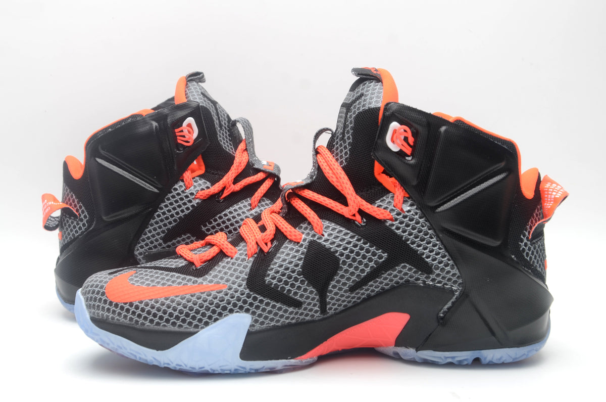 Nike High-Top Basketball Sneakers Black Orange 1412
