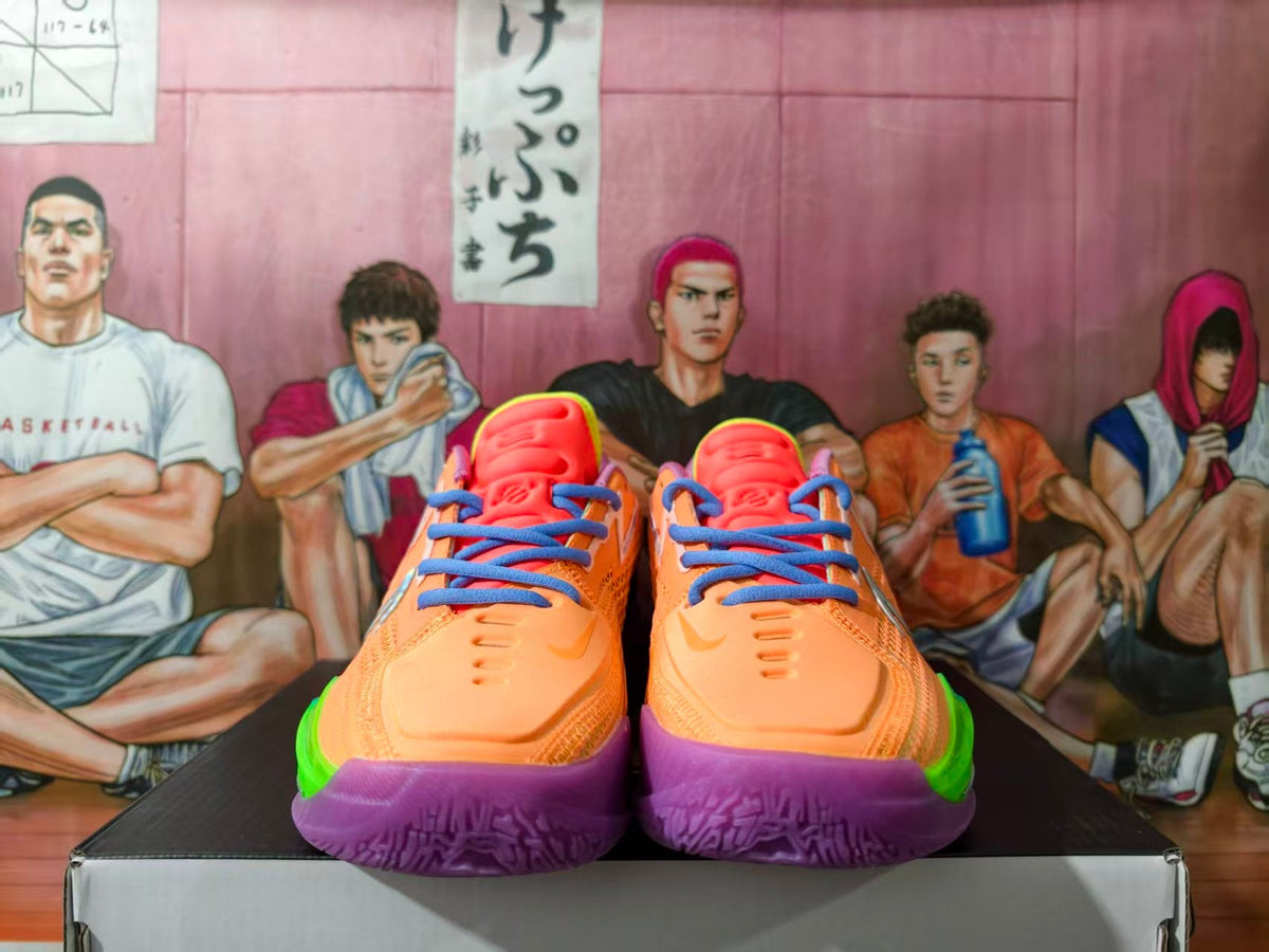 Nike Basketball Shoes Orange Silver Multicolor