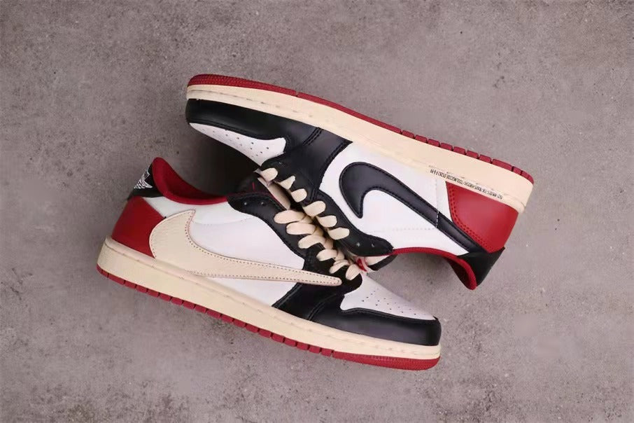 Jordan Air Jordan 1 Low Black White Red Cream DM7866-146