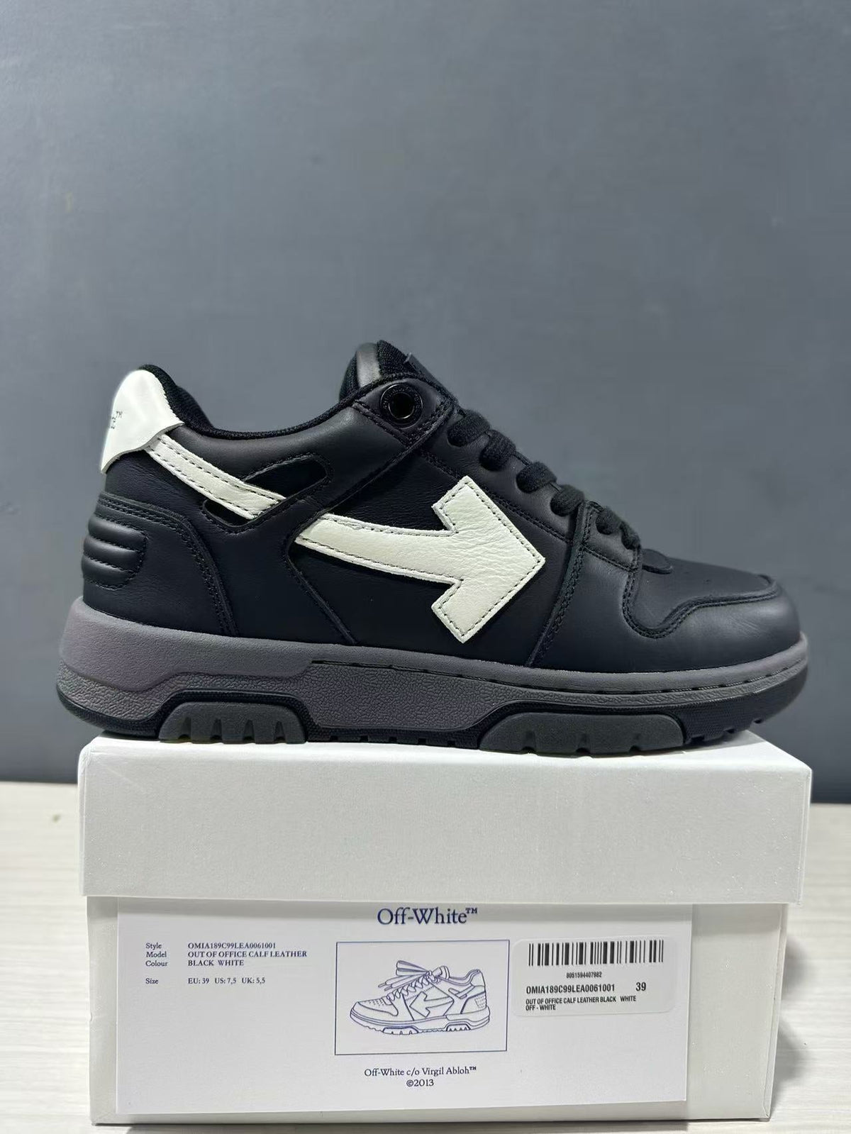 Off-White Out Of Office Low-Top Sneakers Black White