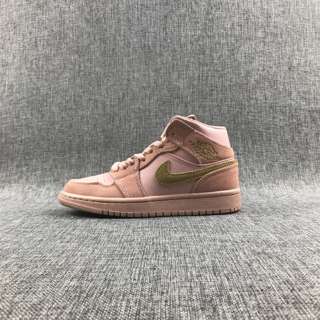 Jordan Air Jordan 1 Mid SE Pink Olive Sneakers 852542-600