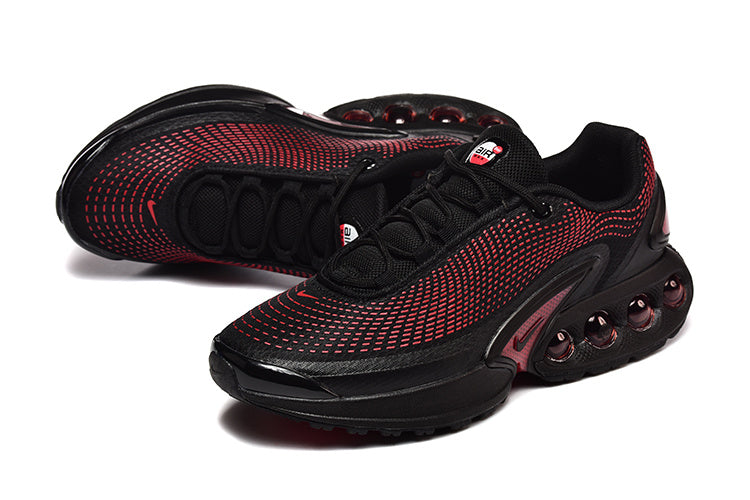 Nike Air Max Black and Red Running-Style Sneakers