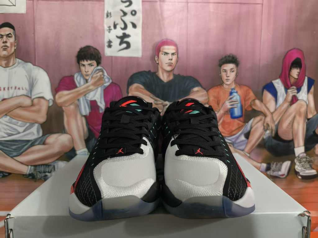 Jordan Black Red White Basketball Sneakers