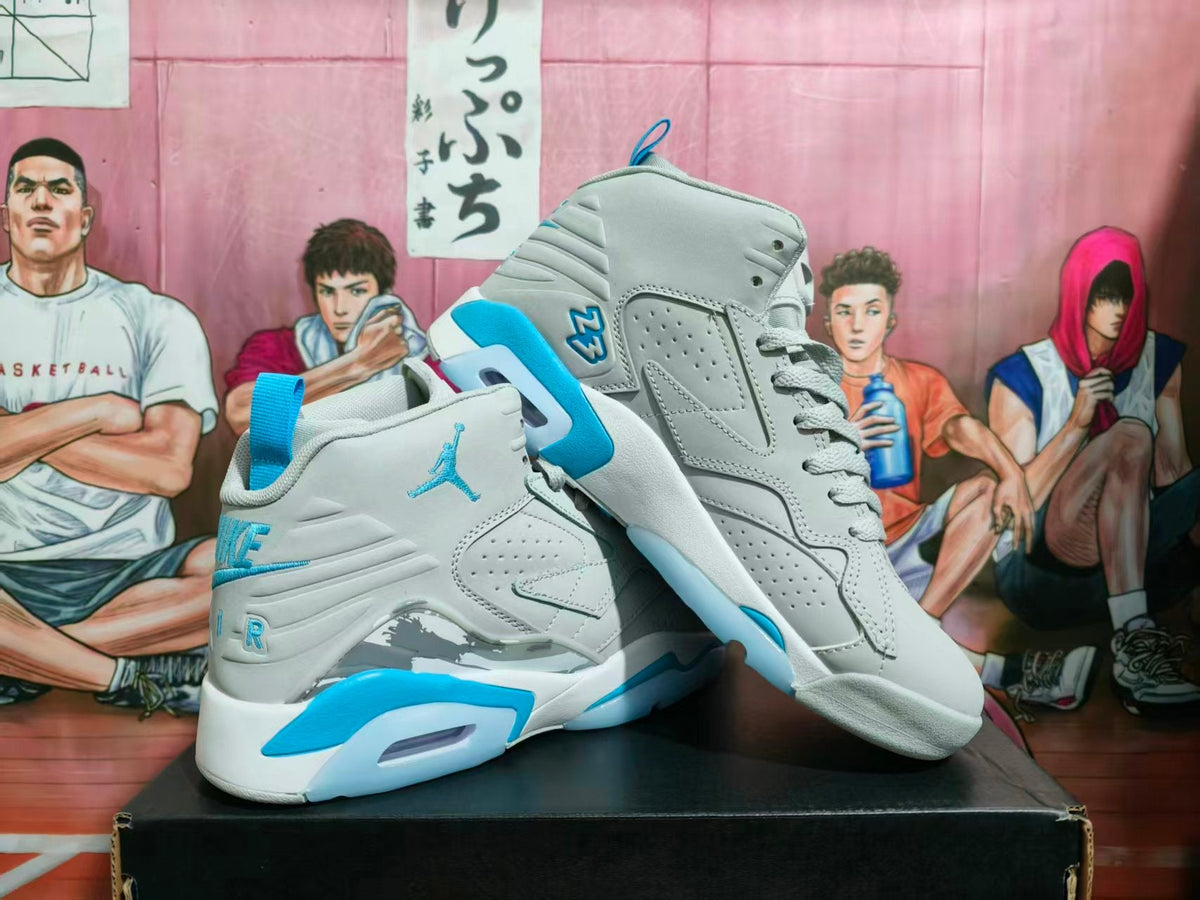 Jordan High-Top Sneakers Gray Blue
