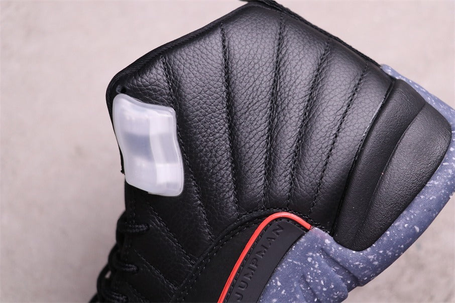 Air Jordan 12 Reverse Flu Game Black High-Top Sneakers DC1062-006