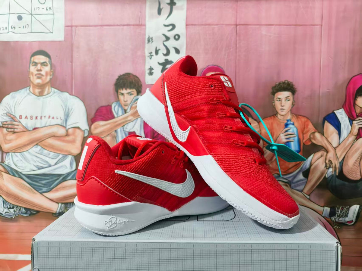 Nike Zoom Red White Basketball Sneakers
