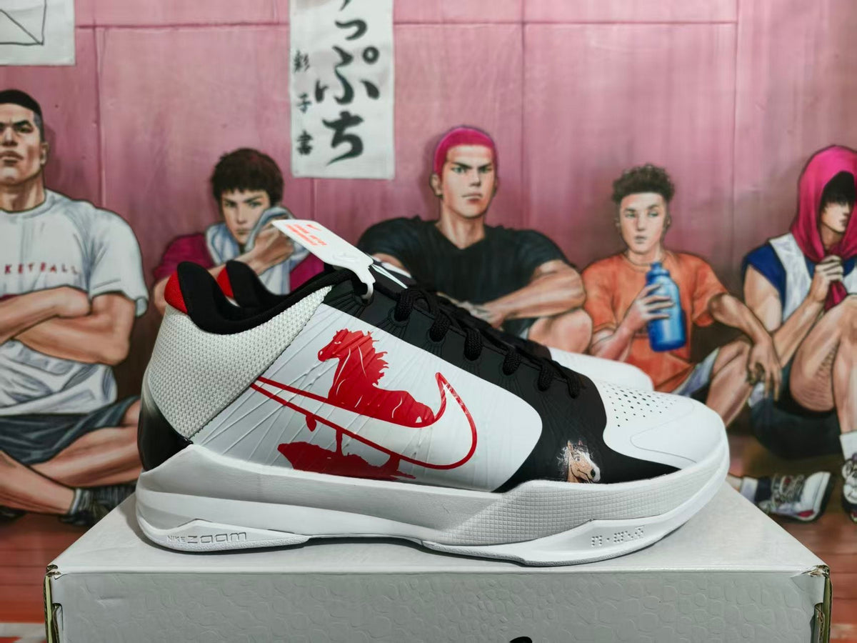 Nike Basketball Sneakers White Black Red