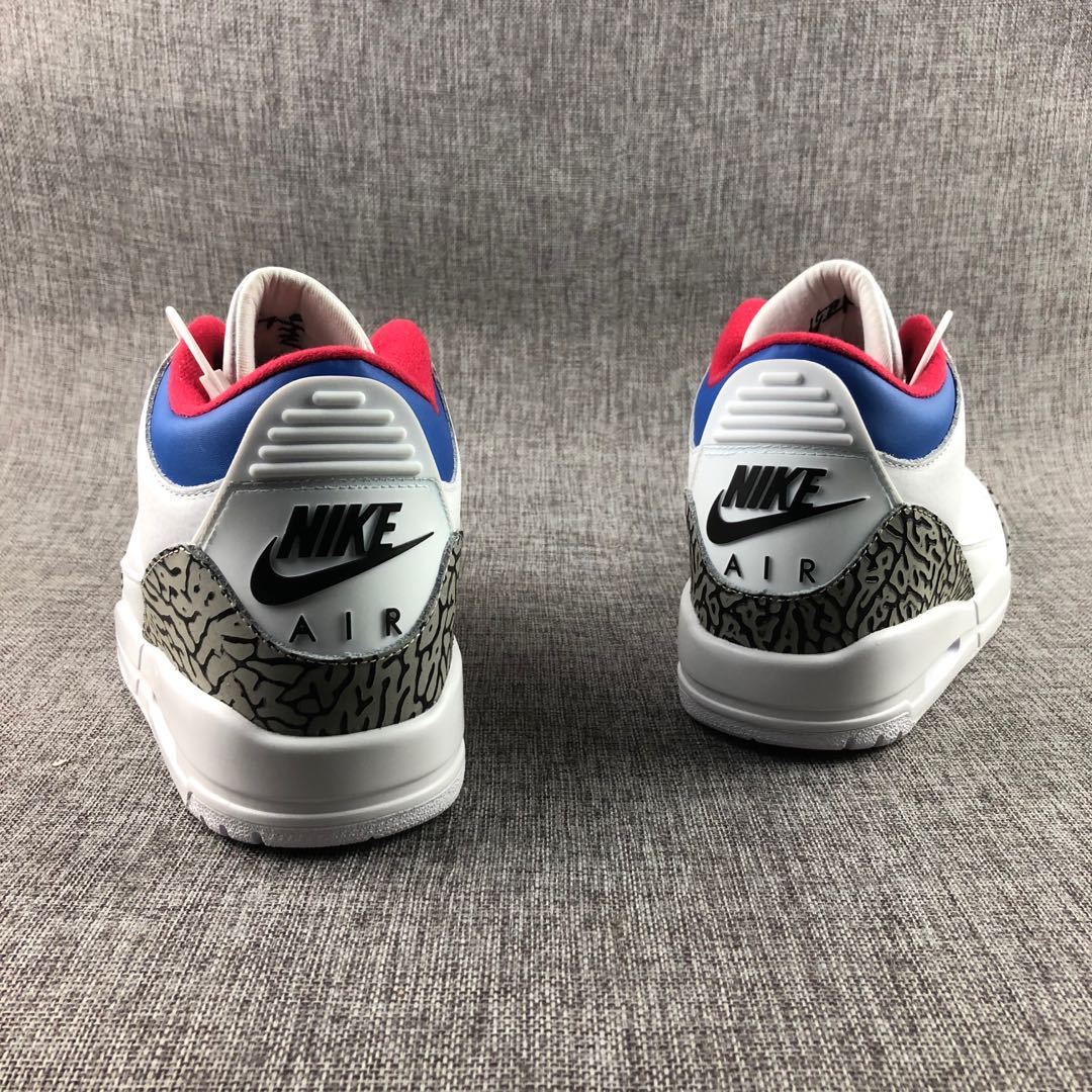 Jordan Air Jordan 3 Seoul White Blue Red AV8370-100 Sneakers
