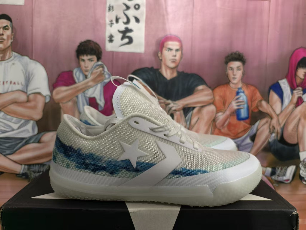 Converse All Star Wave Sneakers White and Blue