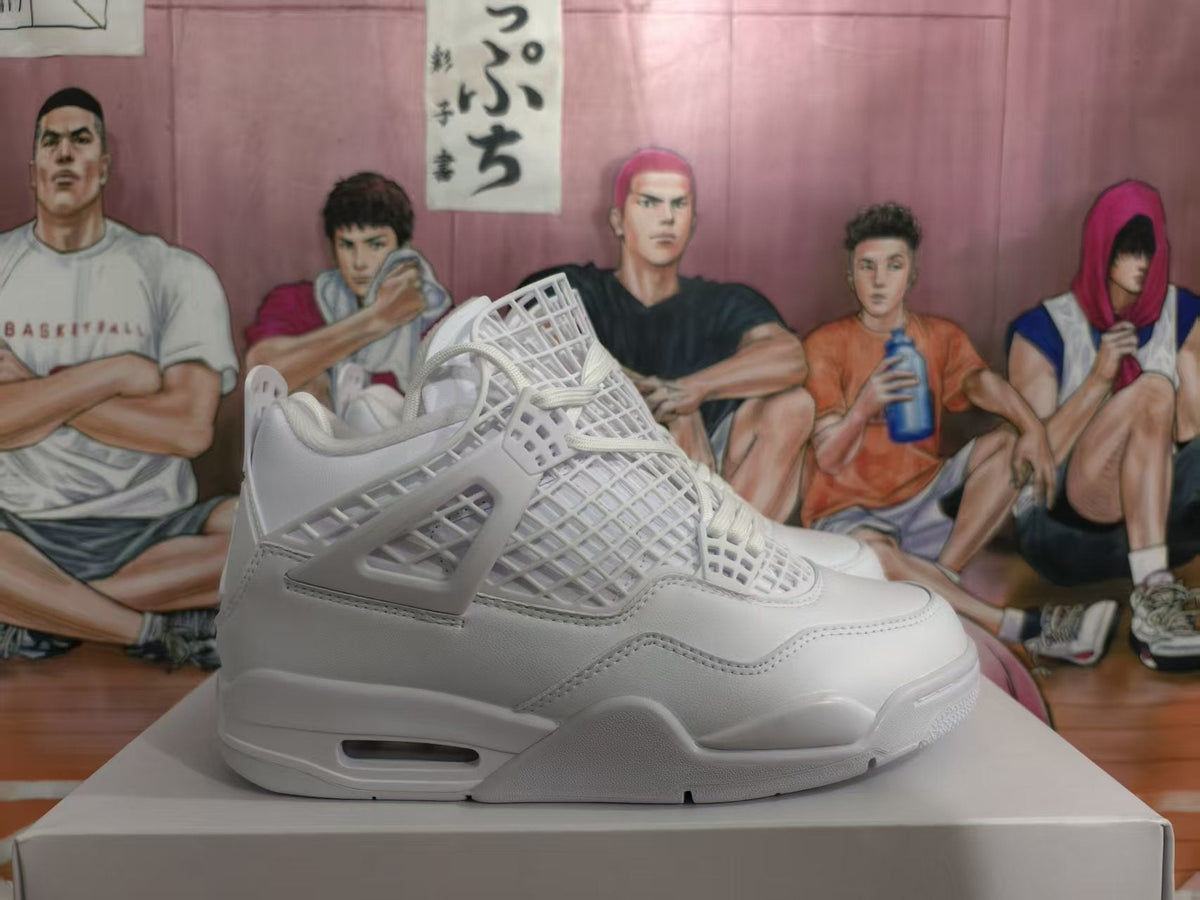 Jordan 4 White High-Top Sneakers
