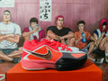 Nike Red and Gray Basketball Sneakers