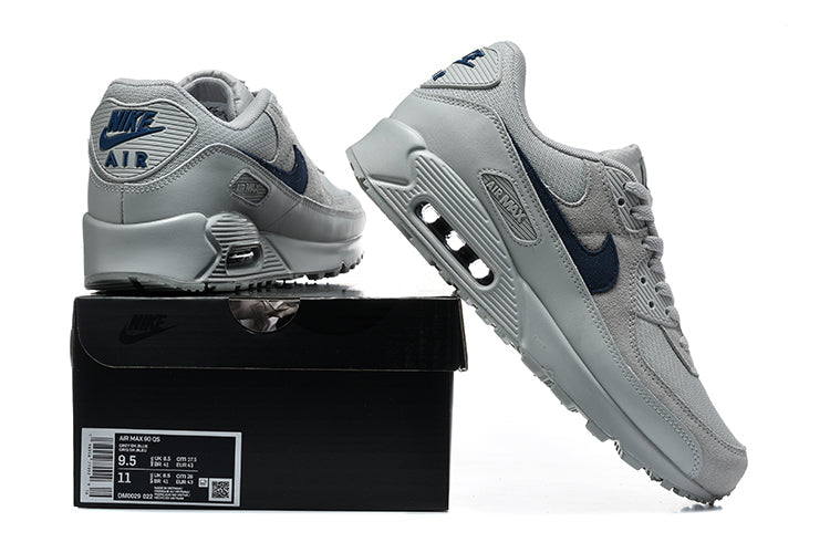 Nike Air Max 90 Grey and Navy Sneakers