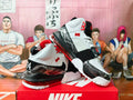 Nike Air More Uptempo White Black Red Basketball Shoes