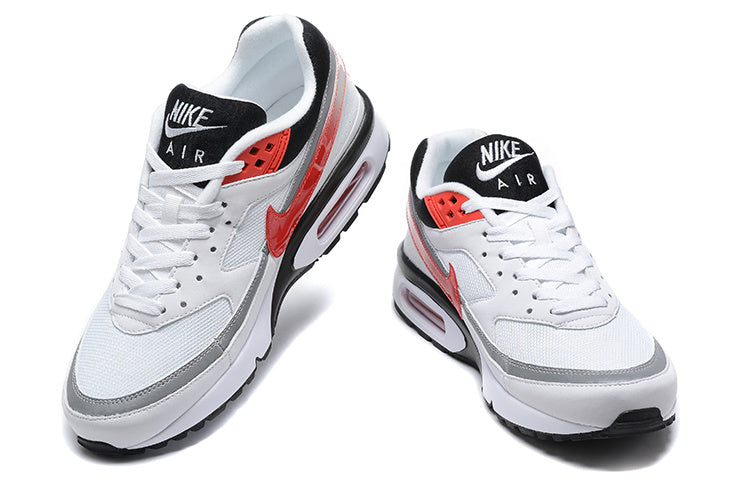 Nike Air Max Sneakers White Red Grey