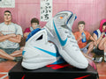 Nike Hyperdunk Basketball Shoes White and Blue