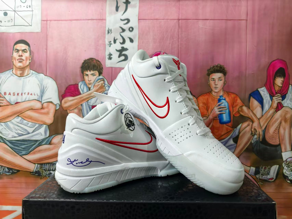 Nike Kobe 1 Protro White Red Basketball Shoes