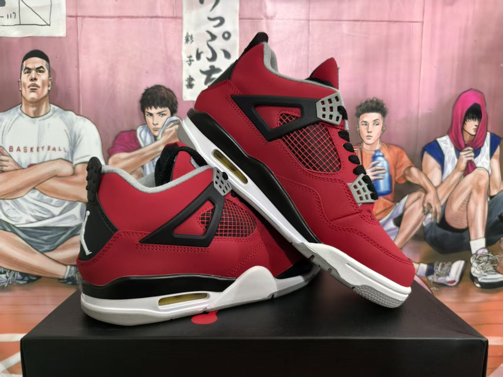 Jordan Red and Black High-Top Sneakers