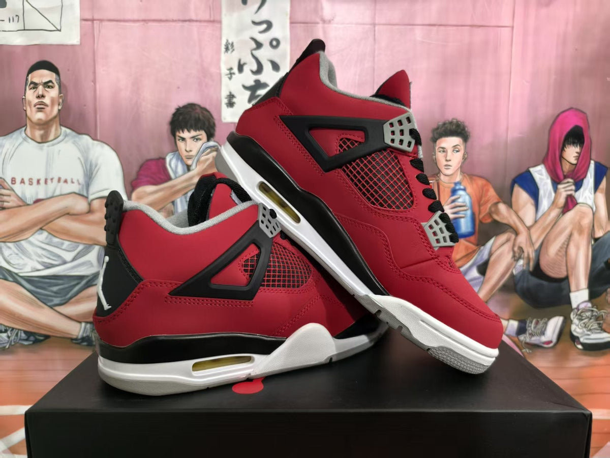 Jordan Red and Black High-Top Sneakers