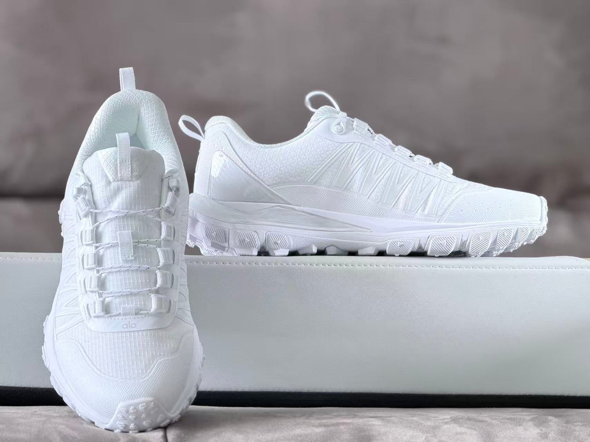 Alo White All-Terrain Hiking Sneakers