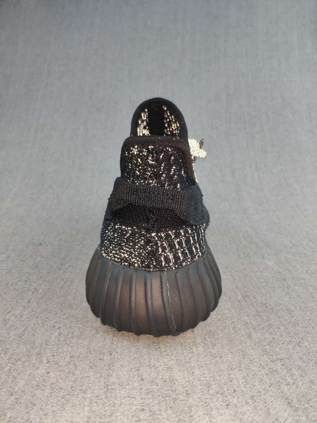 Yeezy 350 V2 Sneakers Black with Reflective-Style Details