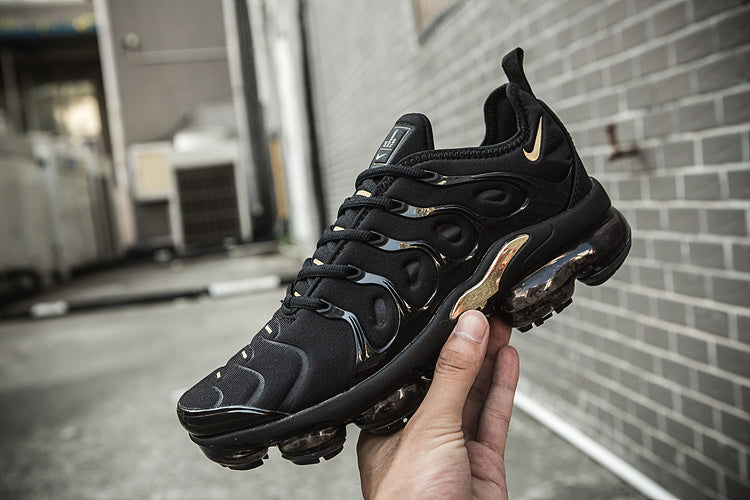 Nike Air Max Plus TN-11 Black and Gold Sneakers