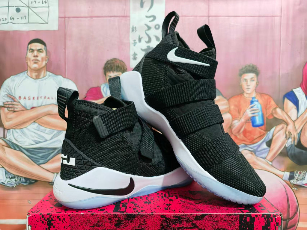 Nike LeBron Soldier 11 Basketball Shoes Black White