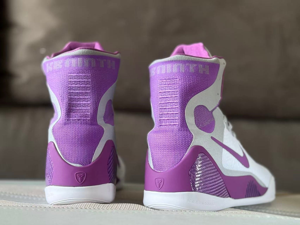 Nike Kobe 9 High Basketball Shoes White Purple