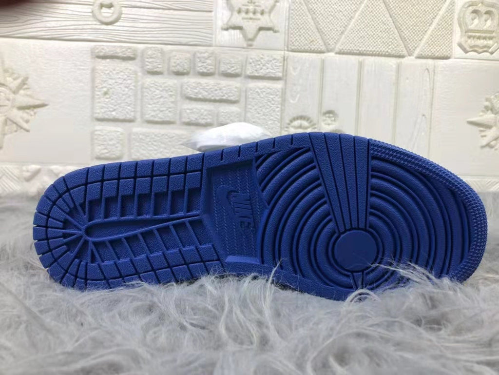 Jordan AJ1 Black Blue 2.0 High-Top Sneakers 555088-404