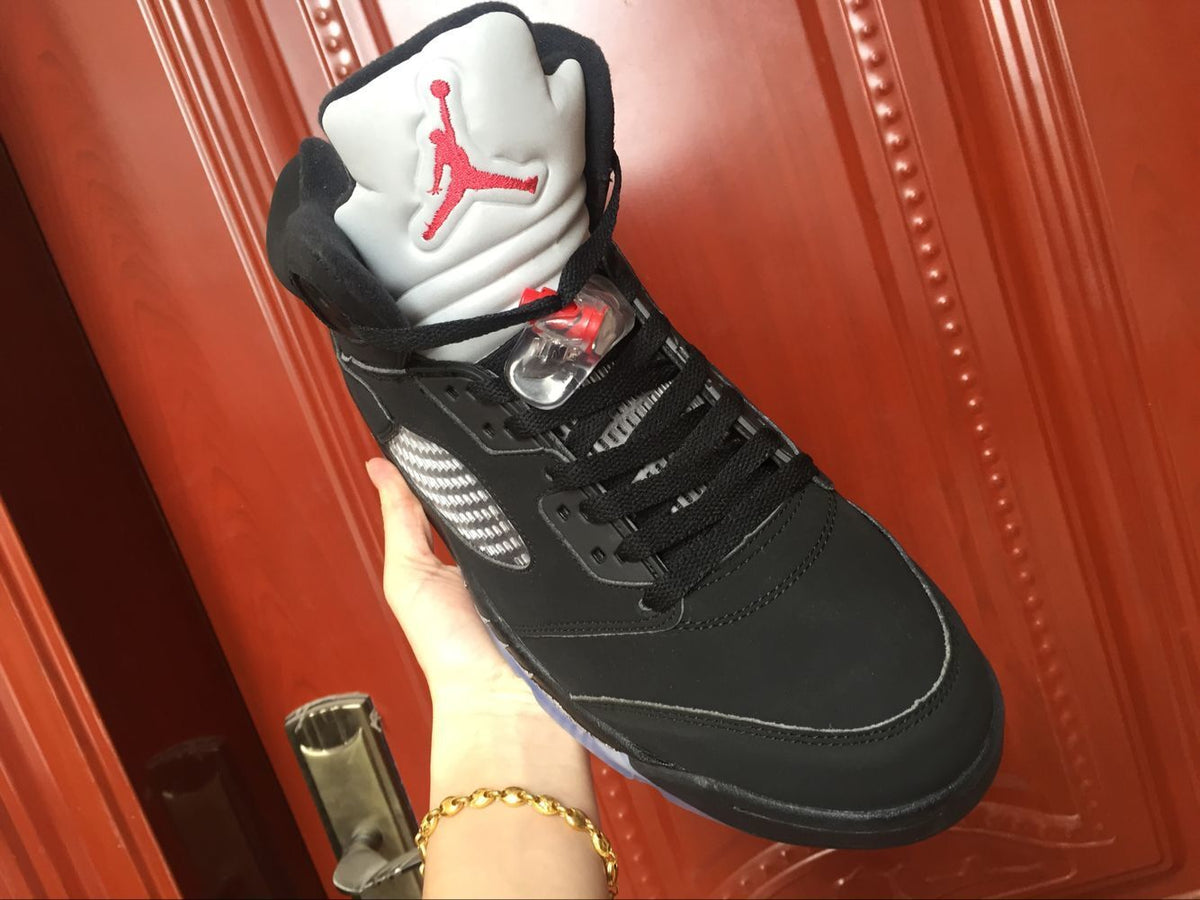 Jordan Air Jordan 5 High-Top Sneakers Black Silver