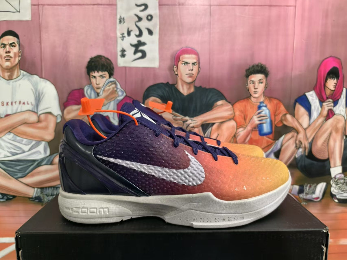 Nike Booker Basketball Sneakers Orange and Navy